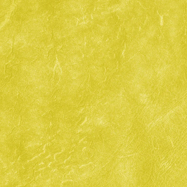 Crumpled worn yellow leather — Stock Photo, Image