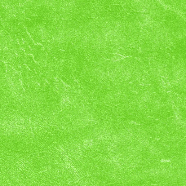 Zerknittertes abgetragenes grünes Leder — Stockfoto