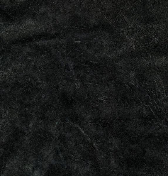 Cuero negro arrugado desgastado —  Fotos de Stock