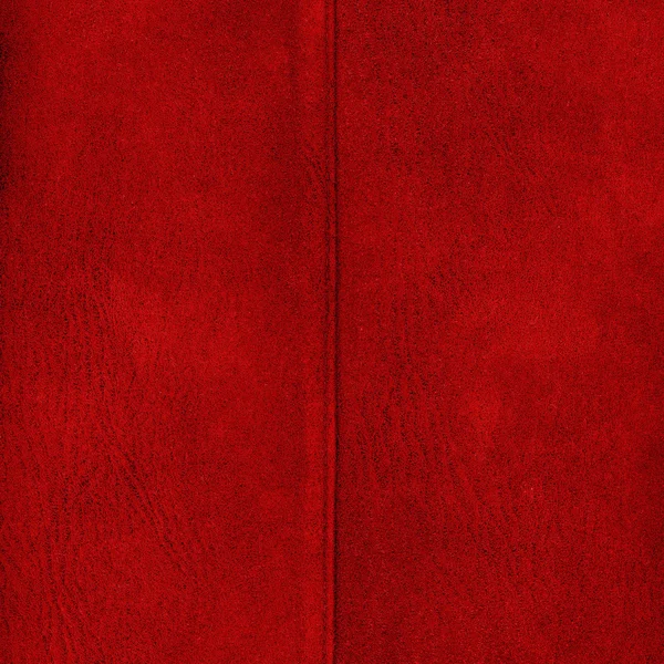 Red  leather texture, stitch — Stock Photo, Image