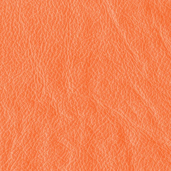Orange crumpled leather texture — Stock Photo, Image