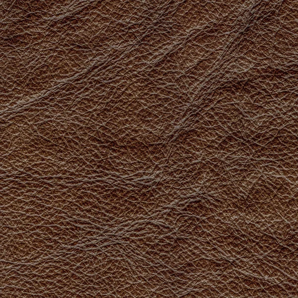 Brown crumpled leather texture — Stock Photo, Image
