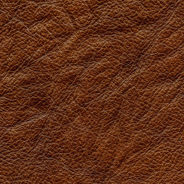 Brown crumpled leather texture — Stock Photo, Image