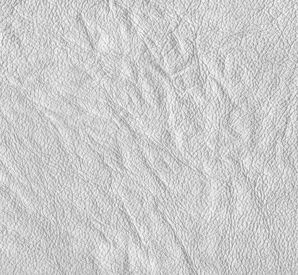 Texture de cuir froissé blanc — Photo