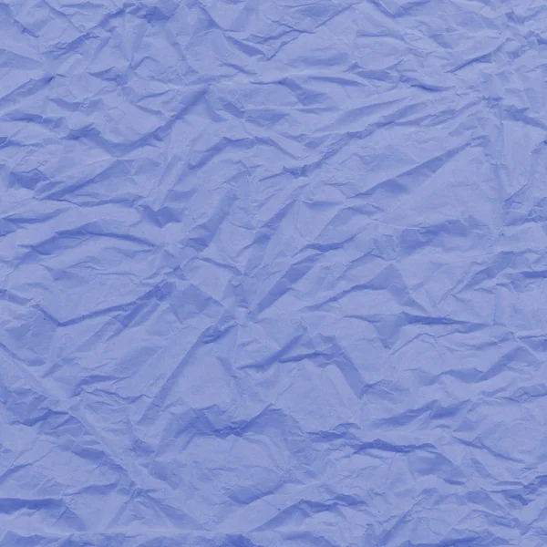 Skrynkligt blå papper — Stockfoto