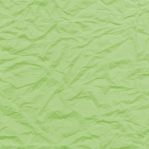 Grünes zerknülltes Papier — Stockfoto