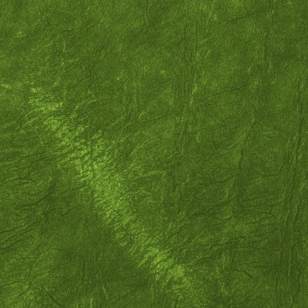 Groene versleten lederen textuur close-up — Stockfoto