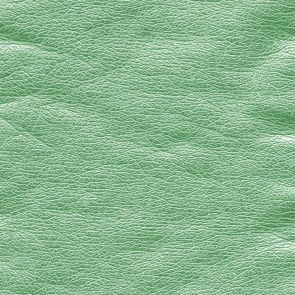 Green crumpled leather — Stock Photo, Image