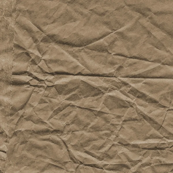 Papel arrugado marrón — Foto de Stock