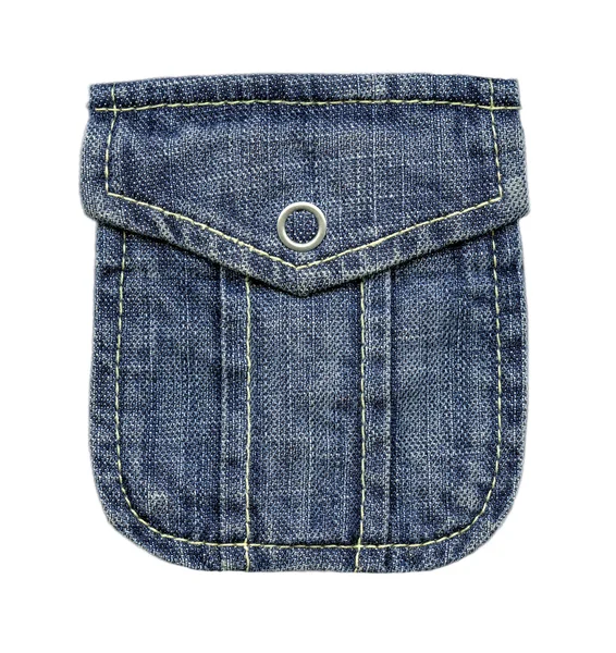 Blue jeans pocket — Stock Photo, Image