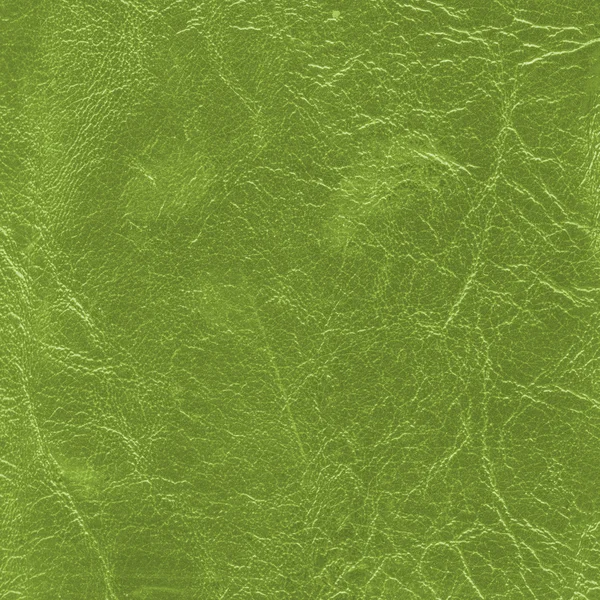 Green leather texture — Stock Photo, Image