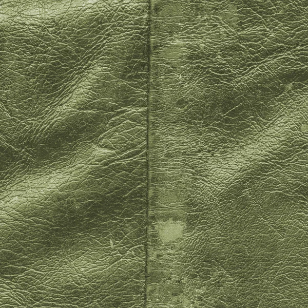 Abgetragenes grünes Leder — Stockfoto