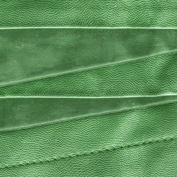 Zelené kožené pozadí — Stock fotografie