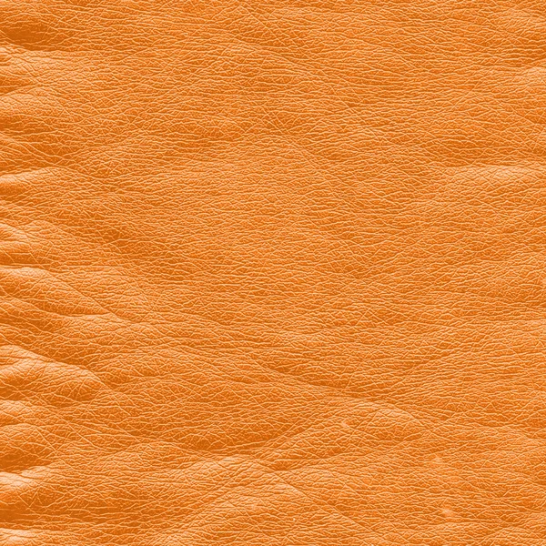 Orange leather texture — Stock Photo, Image