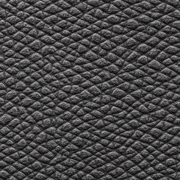 Black leather texture closeup — Stock Photo, Image