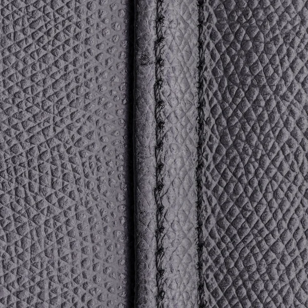 Texture cuir gris — Photo