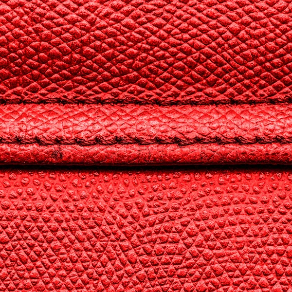 Red  leather texture — Stock Photo, Image