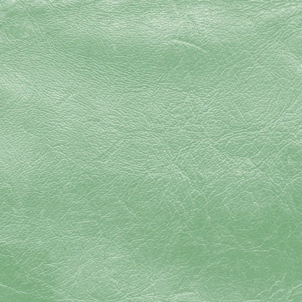 Green leather texture — Stock Photo, Image