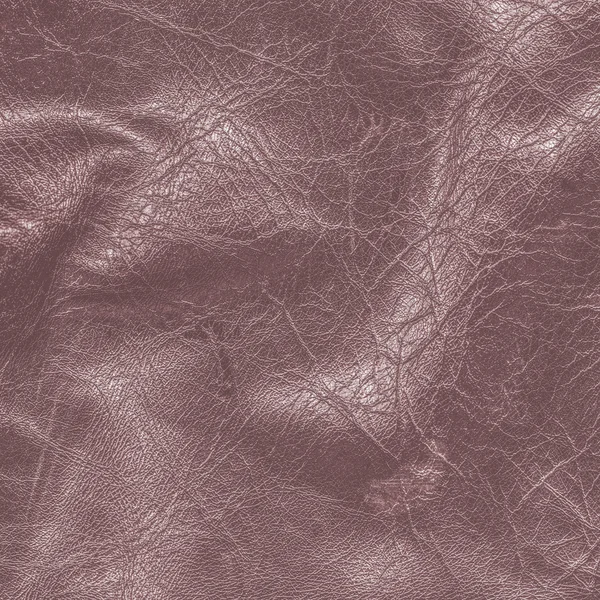 Textura de couro castanho crumpled — Fotografia de Stock