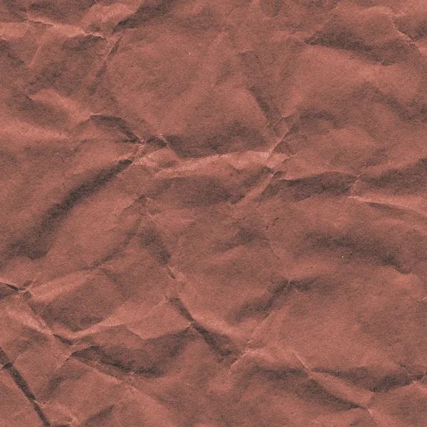 Red-brown crumpled paper — Stock Photo, Image