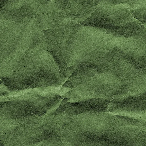 Papier vert froissé — Photo