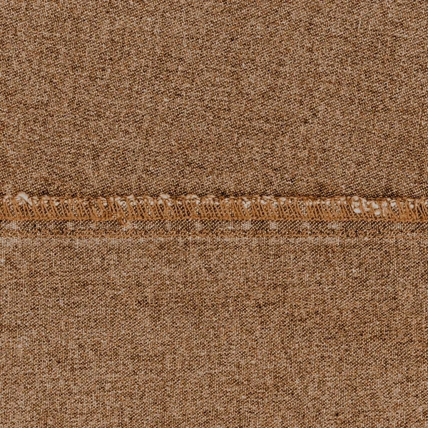 Brązowe dżinsy tekstury, szew — Zdjęcie stockowe