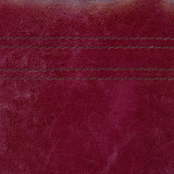 Röda slitna läder texture — Stockfoto