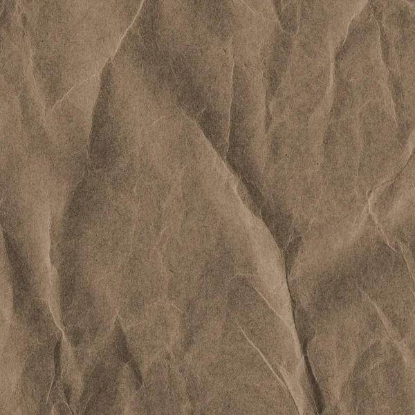 Brown crumpled paper texture — Stock Photo, Image