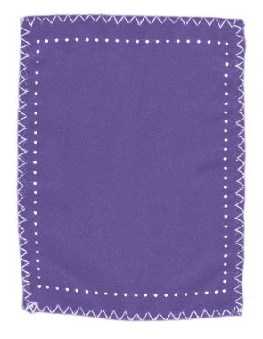 Menekşe kumaş etiket