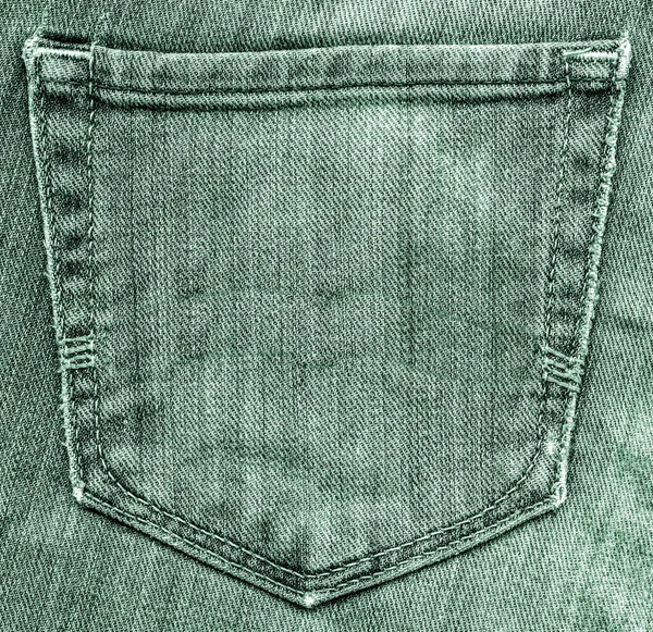 Зеленые джинсы — стоковое фото