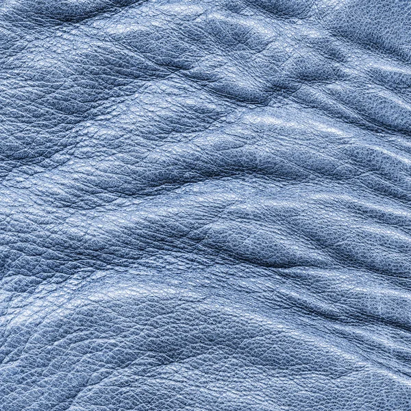 Blue leather texture — Stock Photo, Image