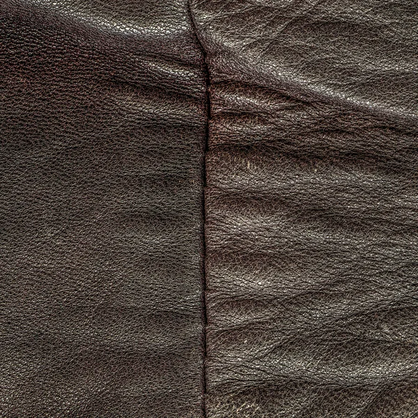 Crumpled leather — Stock Photo, Image
