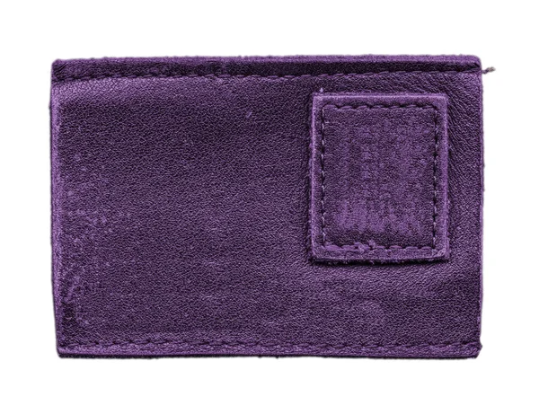 Leather label — Stock Photo, Image