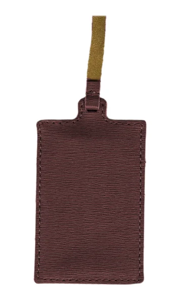 Leather tag — Stock Photo, Image