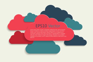 vektör bulut arka plan