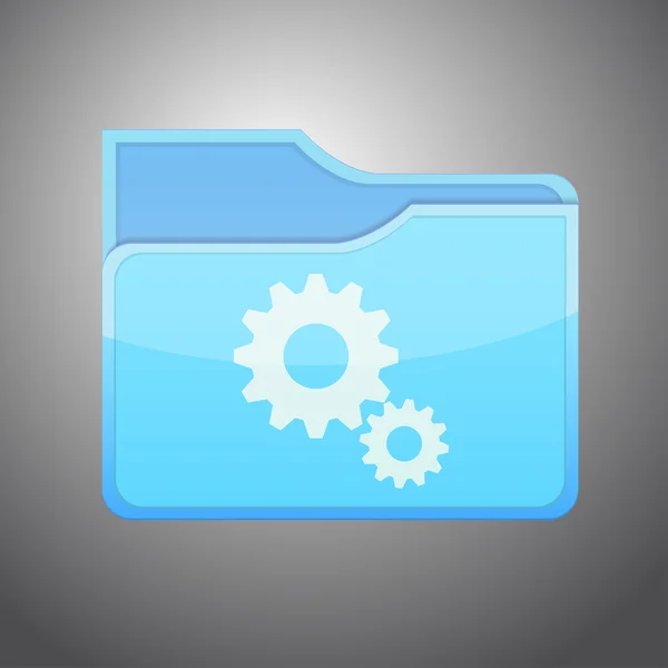 Icon with gears — Stock Vector