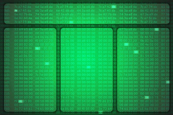 Código hexadecimal modelo vetorial — Vetor de Stock