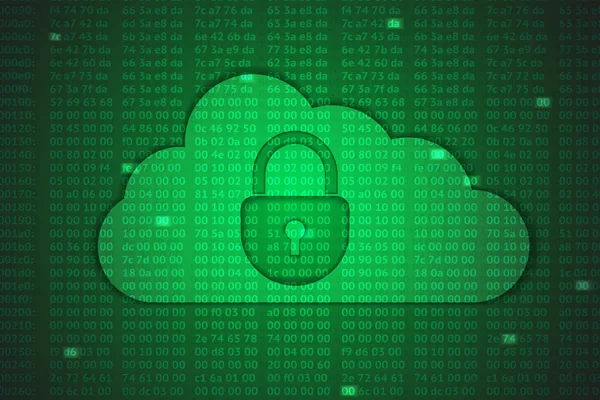 Código hexadecimal nube — Archivo Imágenes Vectoriales