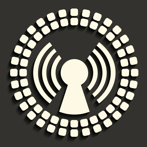 Simbolo della rete wireless — Vettoriale Stock