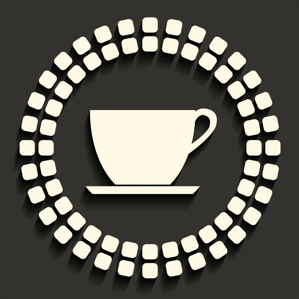 Taza de té — Vector de stock