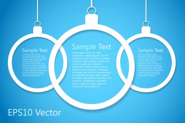 Noel topları, vektör yaratıcı fikir