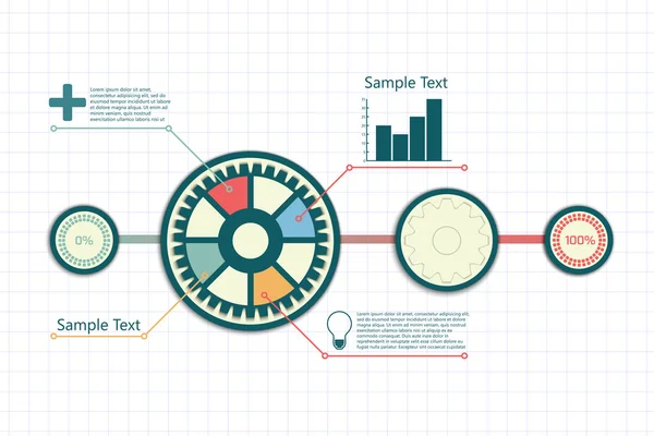 Desenho infográfico — Vetor de Stock