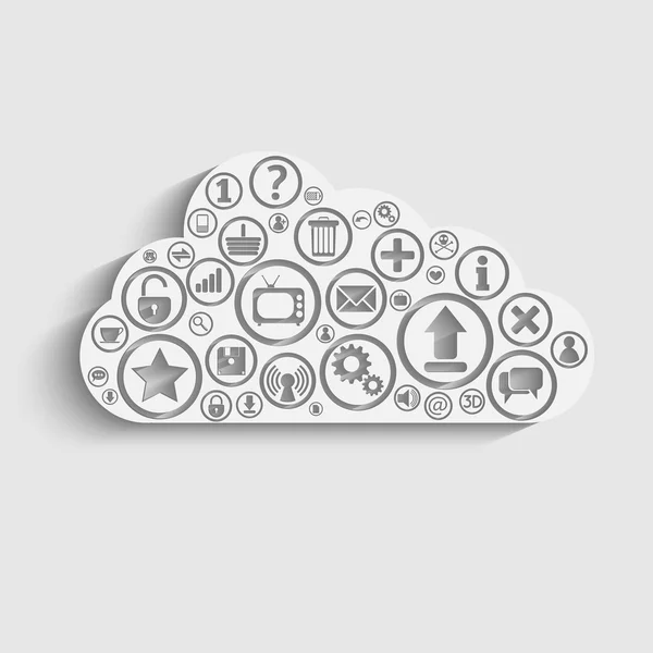 Cloud Computing — Stock Vector