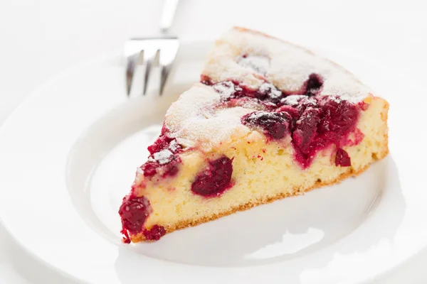 Hausgemachte Bio-Kirschtorte — Stockfoto