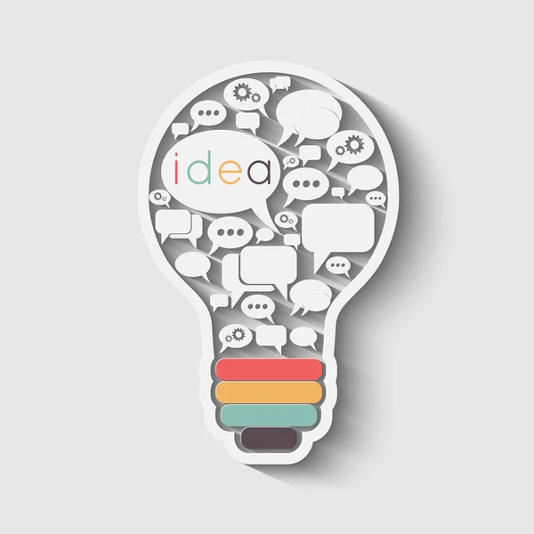 ampul ile konuşma balonu