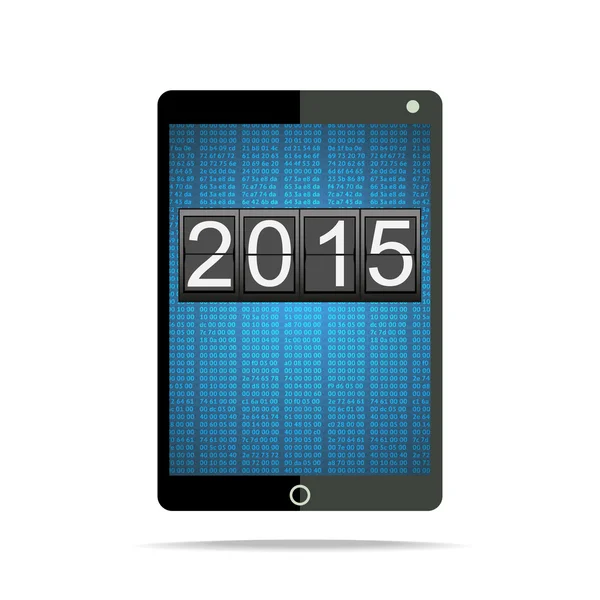 2015 on Generic Tablet PC — Stock Vector