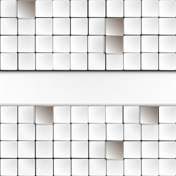 Quadrados brancos — Vetor de Stock