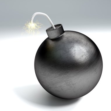 karikatür tarzı bomba