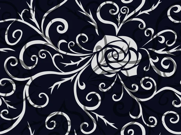 Rose et épines — Image vectorielle