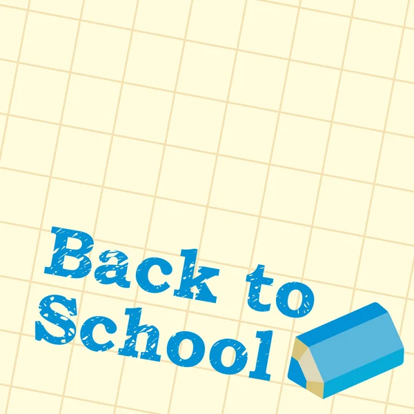 Back to school, pencil drawing — Stock Vector